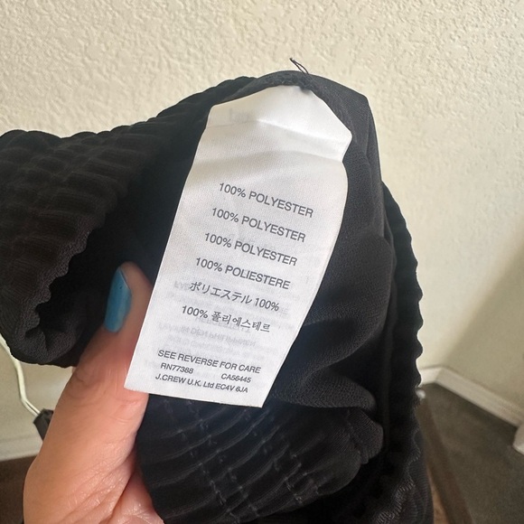 J. Crew Reese Crepe Joggers size 6 Black - Picture 8 of 9